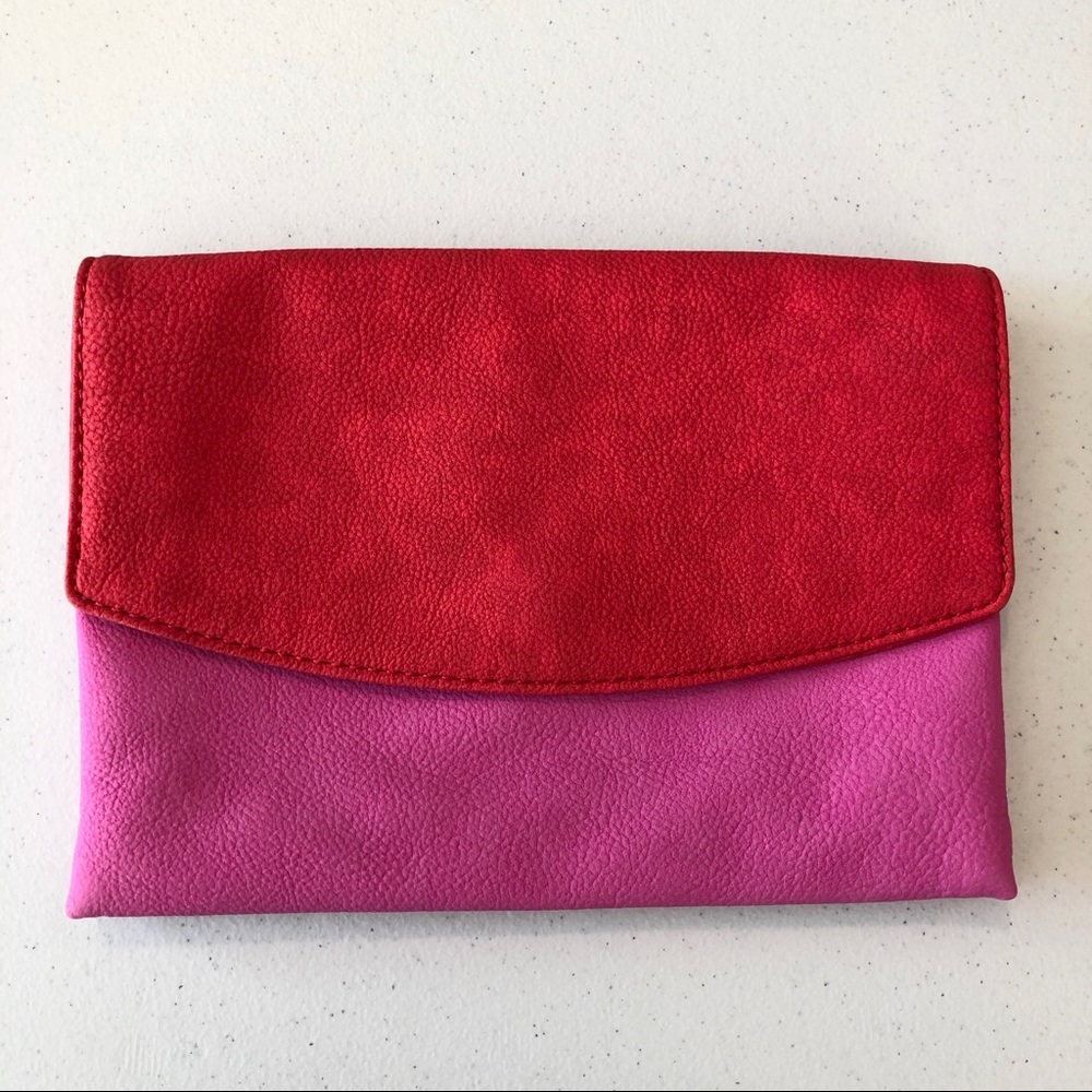 Ann Taylor Sophisticated Vegan Leather Clutch
